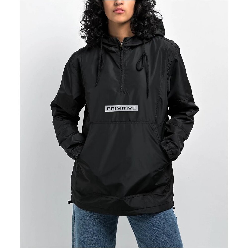 Primitive Women's‎ Blocked Black Anorak Jacket size Small